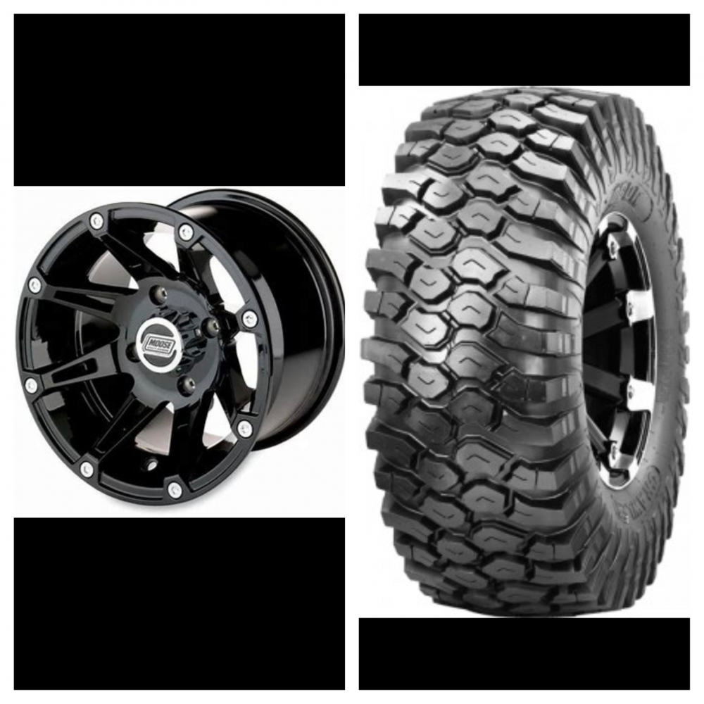 Felgpakke Moose 387x sort med 27-11-14 og 27-9-14 crawler 4x110
