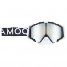 AMOQ Aster Scooter Briller Svart-Hvit Sølv Speil thumbnail