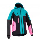 AMOQ Aspect Jacket Dame Turkis/Svart/Rosa thumbnail