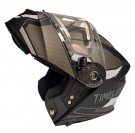 Timeless Flake Techride Sparkesykkel Hjelm, Matt Svart/Hvit thumbnail