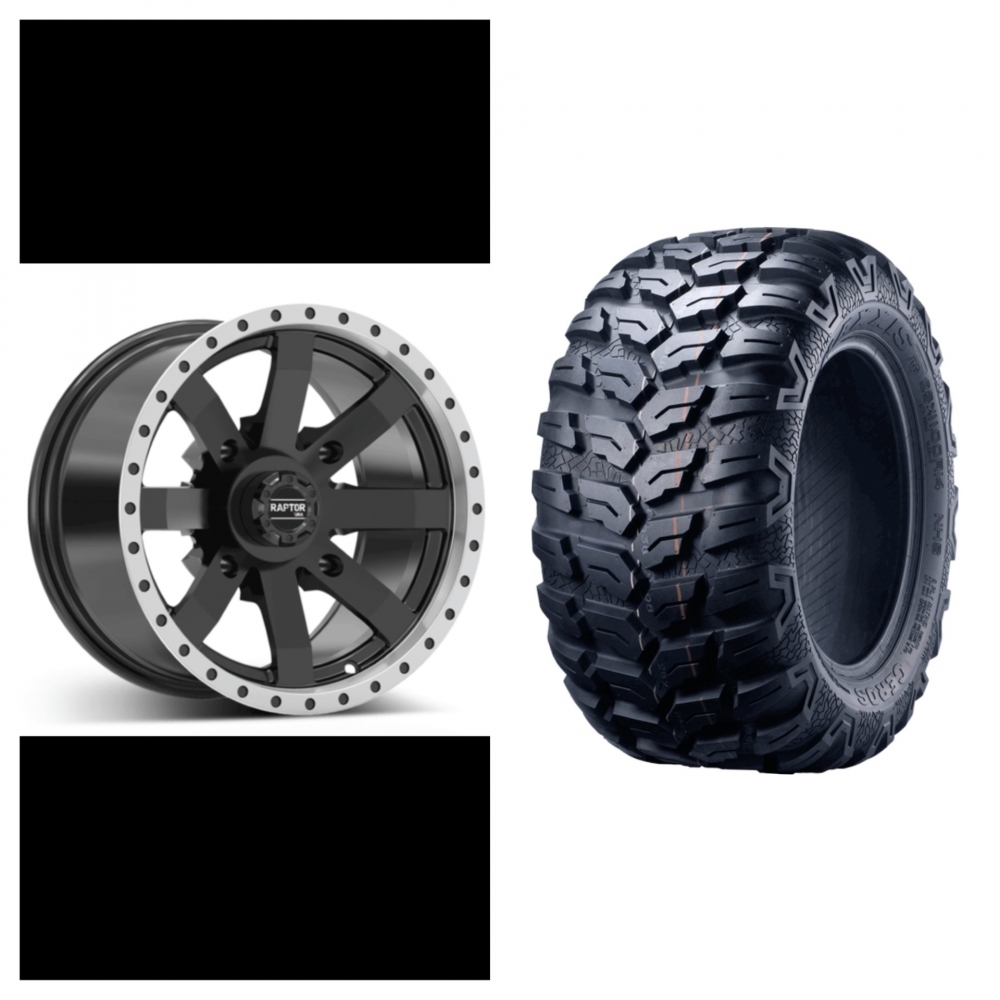 4stk 14x8 Ura Raptor Marskinert kantt et-10
4stk 27-11-14 Maxxis Ceros
bolter følger med
