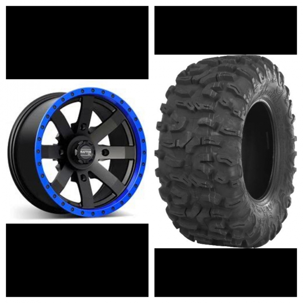 4stk 14x8 Ura Raptor Blå kant et-10
4stk 27-11-14 Maxxis Bighorn 3.0
bolter følger med